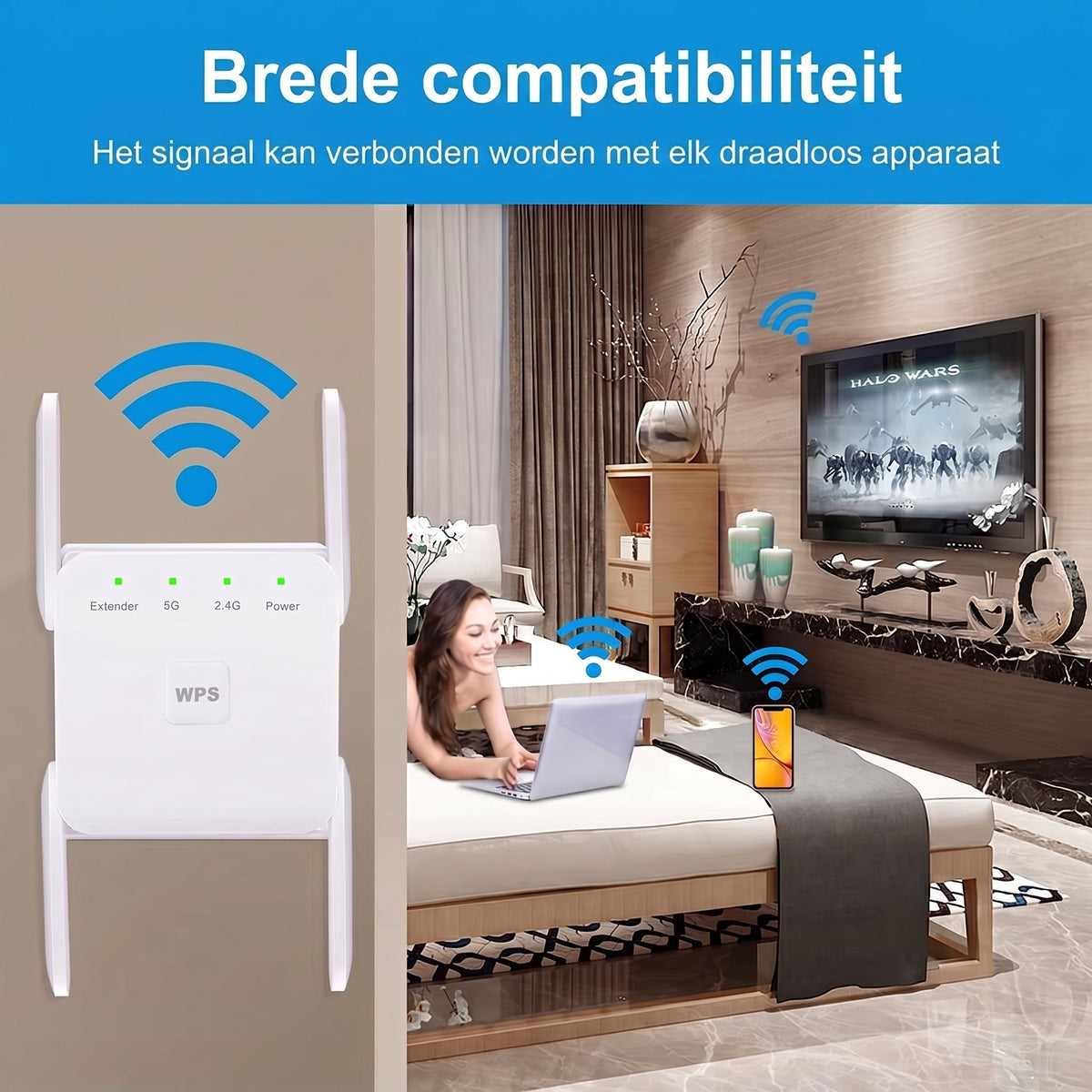 WiBoofy AC1200 WiFi Versterker