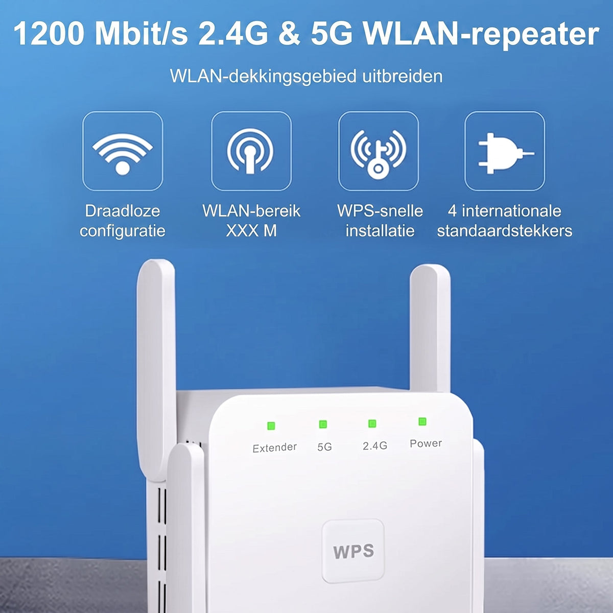 WiBoofy AC1200 WiFi Versterker