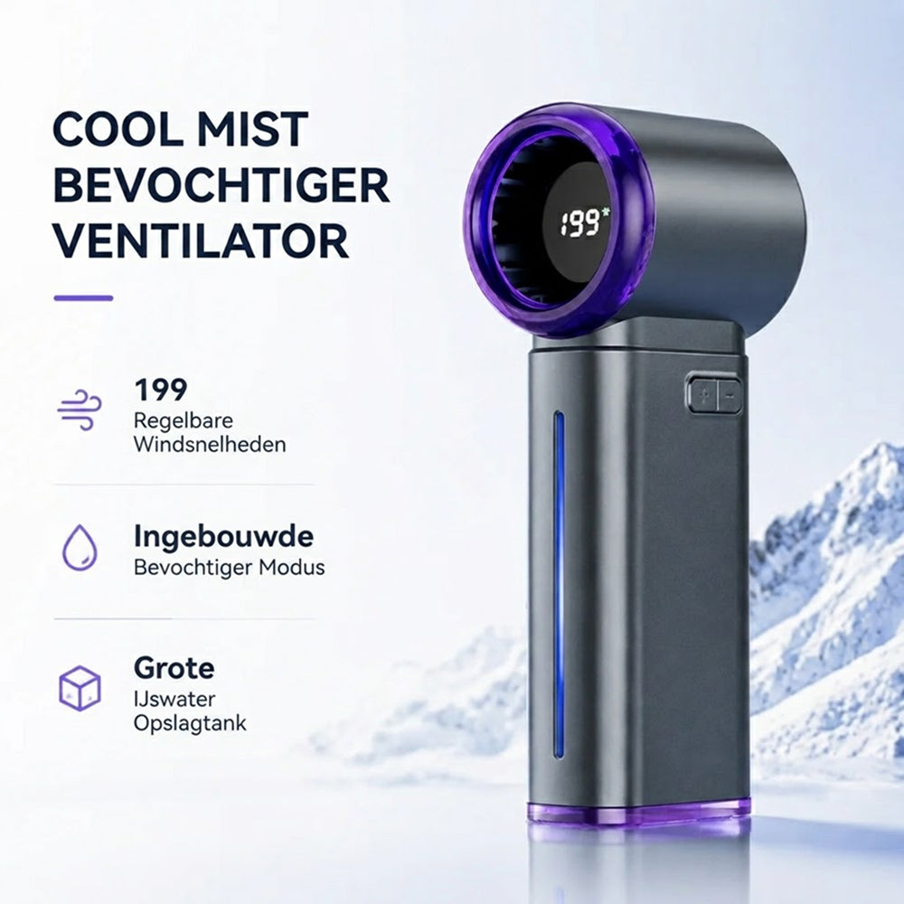 MistsyGo Draagbare Vernevelingsventilator