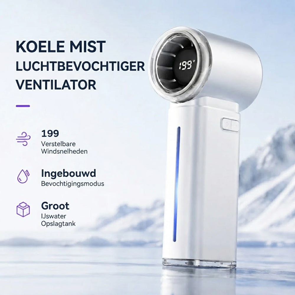 MistsyGo Draagbare Vernevelingsventilator