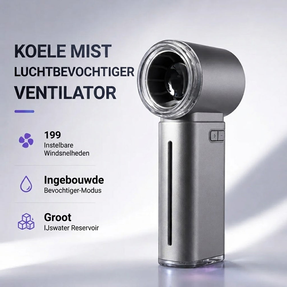 MistsyGo Draagbare Vernevelingsventilator