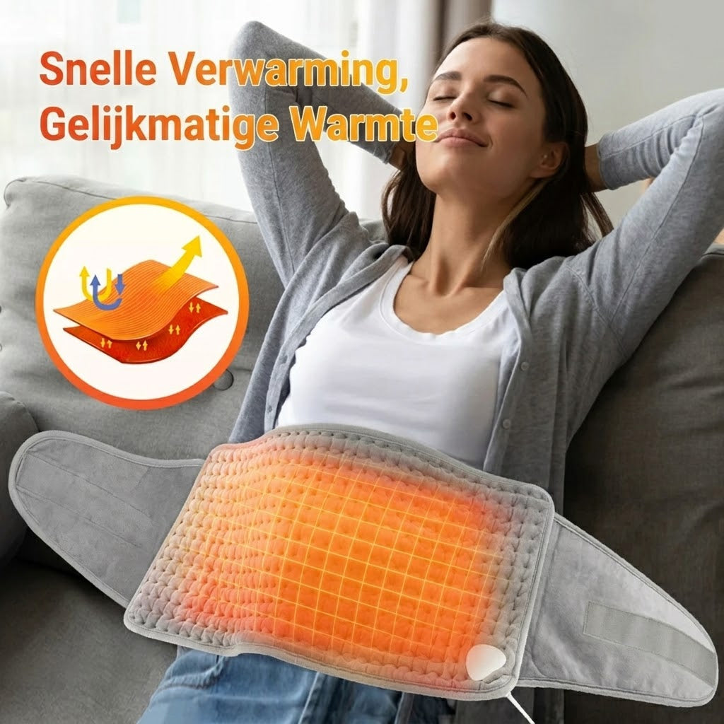 PaddiHeat Elektrisch Verwarmingskussen met Tailleband