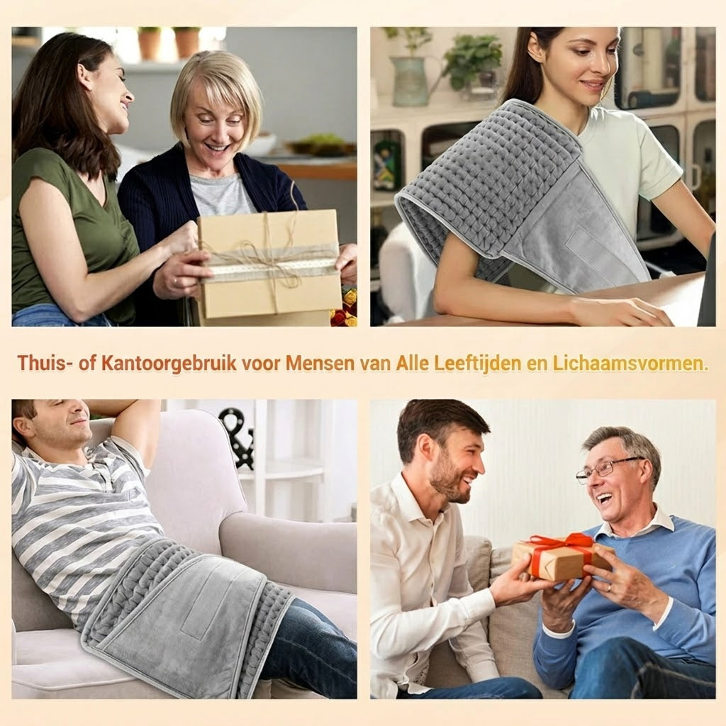 PaddiHeat Elektrisch Verwarmingskussen met Tailleband