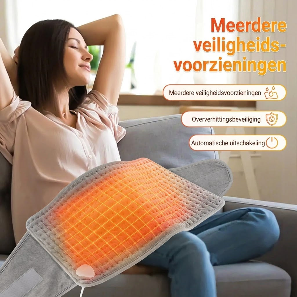 PaddiHeat Elektrisch Verwarmingskussen met Tailleband